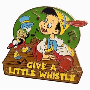 Disney Pinocchio Jiminy Pin Magical Musical Moments Give A Little Whistle #34